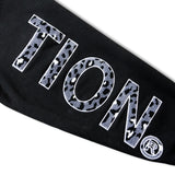 GA LEOPARD-LOGO ZIP HOODIE