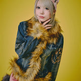 GALFY-ぎゃるちゃんファーデニムJKT