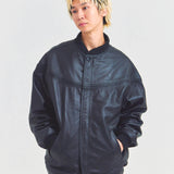 Town craft leather derby jacket