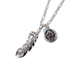 GA AST FEATHER NECKLACE
