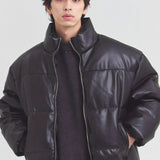 JE-ビンテージPU　パフジャケット