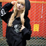 GA×GALFY-安心の背中ロゴのジップパーカー