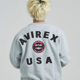 AVIREX -VARSITY LOGO CREW SWEAT