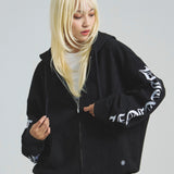 GA SUEDE OE刺繍 ZIP-HOODIE