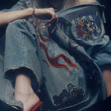 JACKROSE×VANSON×GALFY-骨犬 Buggy Denim Pants