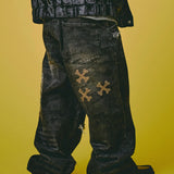 GALFY-ピカピカ骨骨レーザーかも？デニム