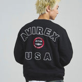 AVIREX -VARSITY LOGO CREW SWEAT