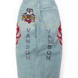 JACKROSE×VANSON×GALFY-骨犬 Buggy Denim Pants