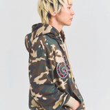 GA STONE 柄ZIP HOODIE