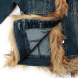 GALFY-ぎゃるちゃんファーデニムJKT