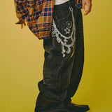 GALFY/ガルフィー ジャラジャラギャル男デニム