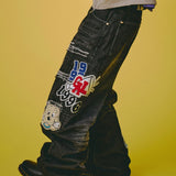 GALFY-ワッペンだらけデニム