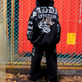 GA×GALFY-安心ロゴのスウェットパンツ