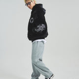 GA CROSS-EMBLEM FUR BLOUSON