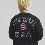 AVIREX -VARSITY LOGO CREW SWEAT