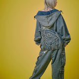 GALFY-ぐるグニャデニムカーゴ