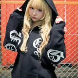 GA×GALFY-安心の背中ロゴのジップパーカー