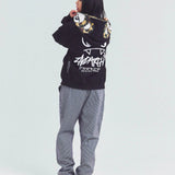 GUNG HO EAZY FATIGUE PANTS -BLACK DENIM/HICKORY-