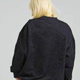 GA SUEDE EMBOSS CREW