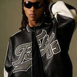 FUBU-Faux Leather Game Jacket