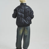 FDU/RITZ- PU Leather V-Down JKT SMU