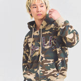 GA STONE 柄ZIP HOODIE