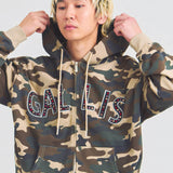 GA STONE 柄ZIP HOODIE