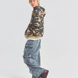 GA STONE 柄ZIP HOODIE