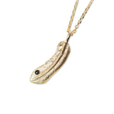 GA AST FEATHER NECKLACE