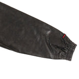 FUBU-Faux Leather Studs Patch Jacket