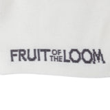 FRUIT OF THE LOOM ﾍﾞｰｼｯｸ平編刺繍ｸﾙｰｿｯｸｽ 3足ﾊﾟｯｸ