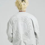 GA SUEDE EMBOSS CREW