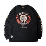 JACKROSE×VANSON×GALFY-炎犬Long Sleeve Tee