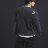 B-TRS-Lips&Tongue-ダメージグランジニット