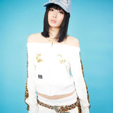 GALFY×KITTY-キラキラデニムキャップ