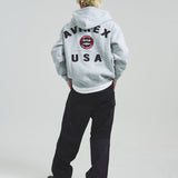 AVIREX -VARSITY LOGO SWEAT PARKA
