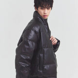 JE-ビンテージPU　パフジャケット