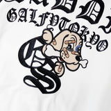 GA×GALFY-安心の背中ロゴのジップパーカー