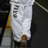 GA×GALFY-安心ロゴのスウェットパンツ