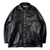 SCHOTT-LEATHER COACH JACKET