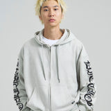 GA SUEDE OE刺繍 ZIP-HOODIE