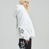 GA CROSS-EMBLEM FUR BLOUSON