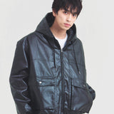 JE-ビンテージPU　A-2タイプ パーカー