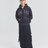 GA STONE 柄ZIP HOODIE