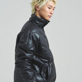 FDU/RITZ- PU Leather V-Down JKT SMU