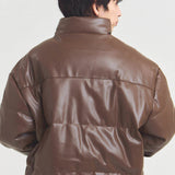 JE-ビンテージPU　パフジャケット