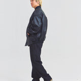 Town craft leather derby jacket