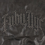 FUBU-Faux Leather Studs Patch Jacket