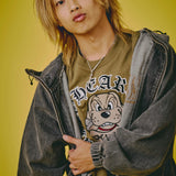 GALFY-ぐるグニャデニムパーカー