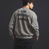 B-TRS-Lips&Tongue ラインストーン-クルースウェット